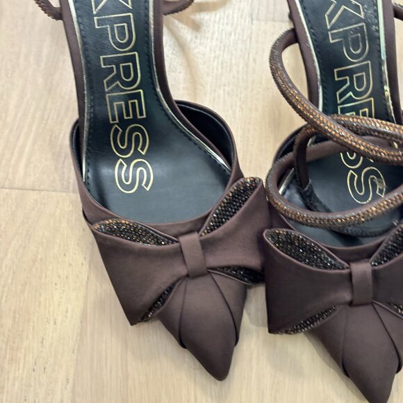 Express Brown Heels - Picture 3 of 7